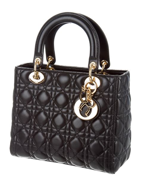 dior bag oblique black|christian dior medium lady bag.